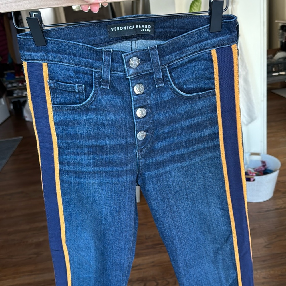Veronica Beard Carolyn High Rise Baby Boot Jeans